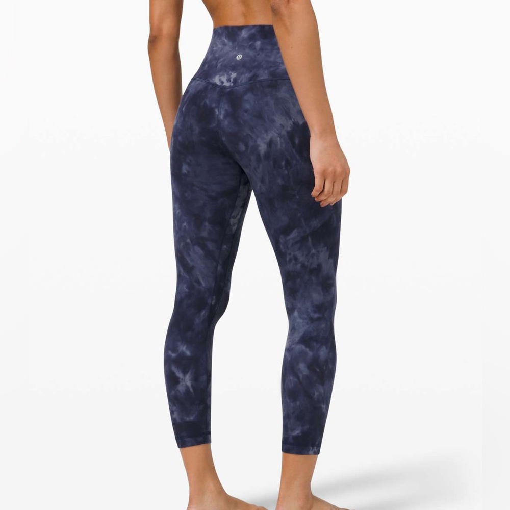 RARE Lululemon Align Crop 23” *Diamond Dye Asphalt Grey Navy *Limited Ed…
